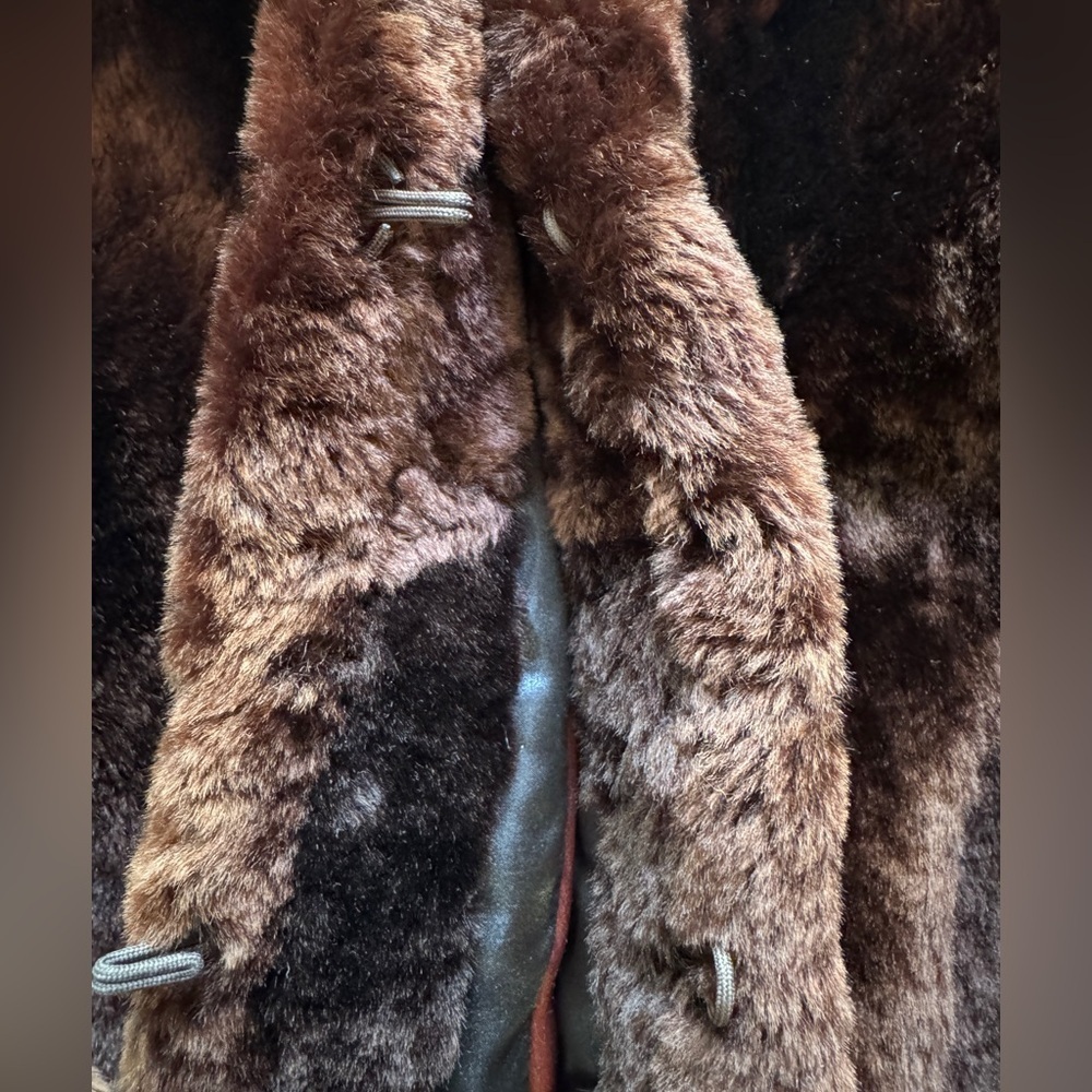 Vintage 1940s–50s Beaver Fur Coat Brown Satin Lined Medium Make Offers - Picture 9 of 11
